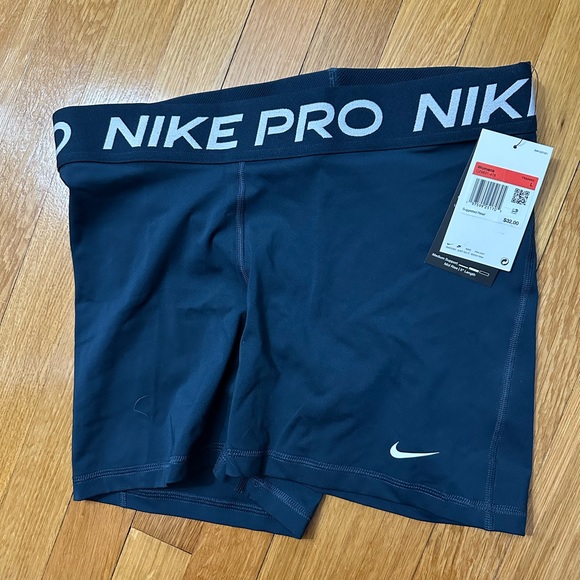 Nike Pants - Nike Pro Dri-FIT Dark Blue Shorts NWT